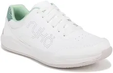 Ryka Womens Courtside Pickleball Sneakers White/Green Palm 9 W