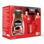 NESCAFE Classic Instant Coffee Powder | Warm up to the Rains with NESCAFE | 100% Pure Coffee | Free Red Mug | 190g Jar