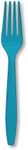 Creative Converting Turquoise Blue Plastic Forks Party Supplies, One Size