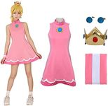 miccostumes Women's Princess Tennis Dress Cosplay Costume with Crown (XS)