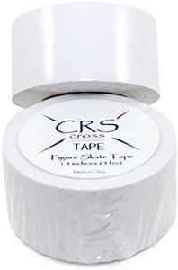 CRS Cross Figure Skate Tape - (1.5 inch wide) Protects Leather Figure Skating Boots without The need for Polish. Skate Laces Stay Tied and Tight Skate Tape.