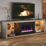 Bestier Fireplace TV Stand for 75 i