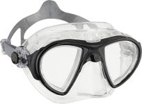 Cressi Nano Compact Low Volume Scuba-Freediving-Snorkeling Mask (Made in Italy), Clear/Black