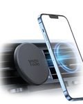 YOSH for MagSafe Car Mount, Magnetic Phone Holder for Car Vent, [1s Installation & Full Rubber Protection], N55 Magnets for iPhone 17/16/15/14/13/12, Fits MagSafe Cases, No Metal Plate Needed