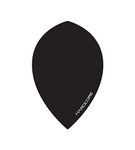 Hardcore Black Extra Thick Oversized Pear Dart Flights - 4 Sets Per Pack (12 Dart Flights in Total)