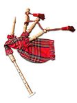 McWilliams Mini Miniature Bagpipe, Bagpipe for Beginners Playable Toy Gift (IRISH)