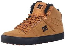 DC Men's Pure High-top Wc Wnt Skateboard, Skate Shoe, Wheat/Black, 8.5