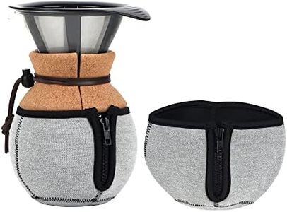 IMPRESA [2 Pack] Insulated Pour Over Coffee Cozy for Bodum 6 Cup Coffee Maker - Insulation and Protection Sleeve for Coffee Carafe Glass - Pour Over Carafe Accessory for Drip Coffee Maker