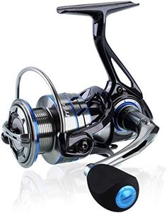 TEMPO Apex Spinning Reel, Ultralight Premium Magnesium Body, Super Smooth Fishing Reel with 10 + 1 BB, Powerful and Durable Reel with Strong 39lb Max Carbon Fiber Drag, Blue, apex 2000
