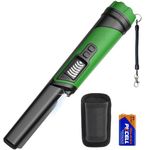 DR.ÖTEK Metal Detector Pinpointer IP68 Fully Waterproof Underwater Handheld Pin Pointer Wand, LCD Screen, Small Metal Detector for Adults, High Accuracy, 3 Alert Modes, for Gold, Relics - Green