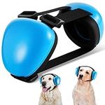 Paterr Dog Ear Muff for Hearing Protection Dog Noise Cancelling Ear Muff 25dB NRR Dog Earmuff Dog Noise Cancelling Headphone(Blue, Medium)