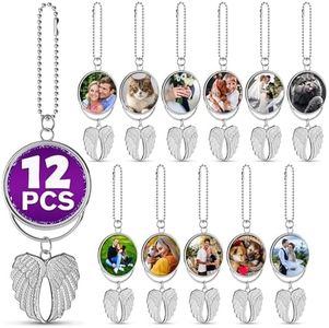12Ct Sublimation Keychain Blanks - Memorial Sublimation Blanks Bulk Sublimation Blank Keychain Metal Sublimation Keychains Sublimation Rosary Blanks Sublimation Ornament Blanks Metal - Blank Keychains