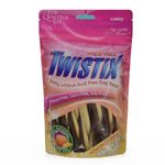 Twistix Canister Twisted Dental Dog Treats with Pumpkin Spice Flavour for Dog’s Daily Dental Hygiene Dog Treat for Fresh Breath and Clean Teeth, Large