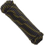 1/2 Inch x 100 Ft Diamond Braided Rope for Knot Tying Practice, Camping, Boats, Trailer Tie Down (Polyester)