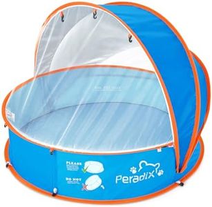 Peradix Baby Beach Tent, Paddling Pool for Kids & Pets Infant Ball Pit Tent, Toddler Wading Pool UV Sun Shelter Canopy with Mosquito Net, Portable Pop Up Tent Summer Beach Toys for Child