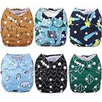 Anmababy Reusable 6 Pack Cloth Diap
