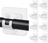 16Pcs Nail Free Adjustable Curtain 