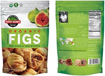 Organic Turkish Sun-Dried Figs 2lb bag - USDA Certified- Non-GMO- Unsulfured Vegan Snack