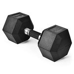 Yes4All Dumbbell Rubber Grip - Premium heavy weight Dumbbell for Multifunctional Full Body Workout and Strength Training - 40lbs