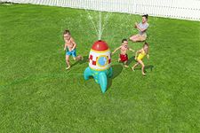 Bestway Rocket Water Sprinkler | Space Blast Garden Water Sprinkler, Garden Toy for Ages 2+