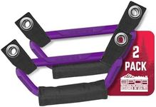 GP BackGrip PRO, Headrest Car Passenger Hand Grip for Truck & Car Wrangler JL JT JK Handle for Offroad, Kids & Seniors, Patented Jeep Accessories, Aluminum, Purple, 2-Pack