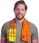 KOOLGATOR Dual Purpose Cooling Towel – UPF 30 Sun Protection, Chemical-Free Evaporative Cooling for Hot Weather, Sports, Workouts & Outdoor Activities, Safety Tips, 5 Pack
