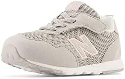 New Balance Kid's 515 V1 New-b Hook and Loop Sneaker, Rain Cloud/Pink Haze, 3 Infant