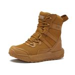 MAGNUM 6 or 8 Inch Waterproof Tactical Boots for Men, Military Work Boots Men, Brown or Black Boots, Lace Up or Side Zipper Duty Boots, Botas de Trabajo Para Hombre, Tan/Tan Blackhawk, 10