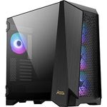 MSI MEG PROSPECT 700R Mid-Tower PC Case - E-ATX Capacity, IPS Touch Screen, Modular Side Panel, 4 x 140mm ARGB fans, Left/Right Swing Doors, 4 Dust Filters, Cable Routing, USB 3.2 Gen 2x2 Type-C