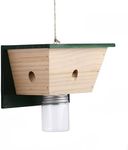 Belle Vous Outdoor Wooden Bee Trap 