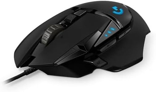 Logitech G502 HERO High Performance Wired Gaming Mouse, HERO 25K Sensor, 25,600 DPI, RGB, Adjustable Weights, 11 Programmable Buttons, On-Board Memory, PC / Mac