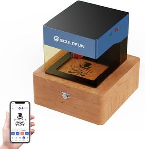 SCULPFUN iCube Pro Laser Engraving Machine 5W with Filtering, Portable Mini Laser Engraver Cutter with 0.06mm Precision, 10000mm/min High-Speed Engraving Cutting for Wood Paper