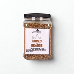 Whitetail Hill Bucks and Beards Food Plot Seed Mix for Deer and Turkeys, 1/4 Acre or 2 Acres, Two Species One Plot, Mix of Clovers, Chicory, and Cereal Grains, Maximum Attraction