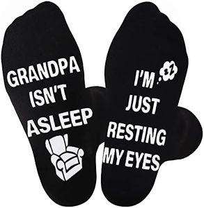 Jeasona Grandpa Gifts Funny Gifts for Grandpa Birthday Novelty Non-slip Socks