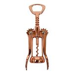 Premium Twin Lever Corkscrew in Elegant Copper Finish - Effortlessly Uncork Your Favorite Wines (Copper)