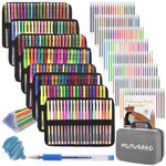 320 Pack Colored Gel Pens Set,160 Colored Gel pen with 160 Refills 100% More Ink, Include Glitter Metallic Pastel Neon Morandi Gel pens for Adults Coloring Books Drawing Crafts Bullet Journaling