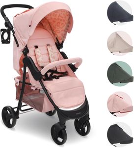 My Babiie MB30 Pushchair – Pink Leopard Print Stroller