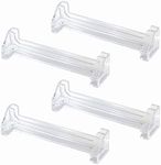 Cutelec Vertical Blind Valance Corners 4 Pack 3.5inch Clear Plastic for L Sharp Dust Cover,Blinds Parts,Accessory,Components