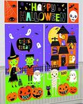 amscan 670778 Halloween Friends Scene Setter Wall Decoration - 5 Pcs, Multi-Colour