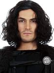 Northern Snow King Wig + Shield Pin. Short Black Curly Cosplay Wigs for Men Cosplay Halloween Mens Costumes