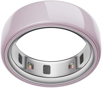 Oura Ring 4 - Ceramic Petal - Size 8 - Smartring | Non-Standard Fit – Measure with Compatible Size Kit | Sleep, Heart Rate and Fitness Tracking Wearable | 8-Day Battery, iOS/Android Supported