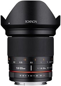 Rokinon 20mm f/1.8 AS ED UMC Wide Angle Lens with Built-in AE Chip for Nikon