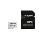 Transcend 32GB microSDHC 300S Memory Card with Adapter, Class 10, U1, 95MB/s Eco Packaging