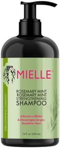 Mielle Organics Rosemary Mint Strengthening Shampoo Infused with Biotin, Cleanses and Helps Strengthen Weak and Brittle Hair, 12 Ounces