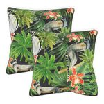Gardenwize - Pack of 2 Outdoor Scatter Cushions, Garden Furniture Cushions - Covers & Pillows (Lemur)