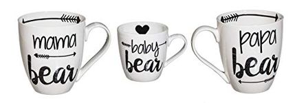 Cypress Home Baby Cub and Family Ceramic Cup O'Java Mug Gift Set