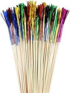 Fun Express - Two-Color Foil Picks (100pc) for Party - Party Supplies - Serveware & Barware - Picks & Stirrers & Parasols - Party - 100 Pieces