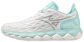 Mizuno Women's Enforce Tour Skate Shoe, White Turquoise, 10