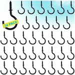 Gray Bunny Metal Ceiling Hooks for Hanging Plants, Cups, Kitchen Utensils, 36 pk, Black, 1 7/8" Hook, Screw Hooks, Hanging Hooks, Cup Hooks, Plant Hooks, Ceiling Hooks, Screw Hooks for Hanging