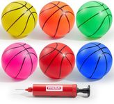 SYNCFUN 6 PCS Mini Basketballs, 5 i